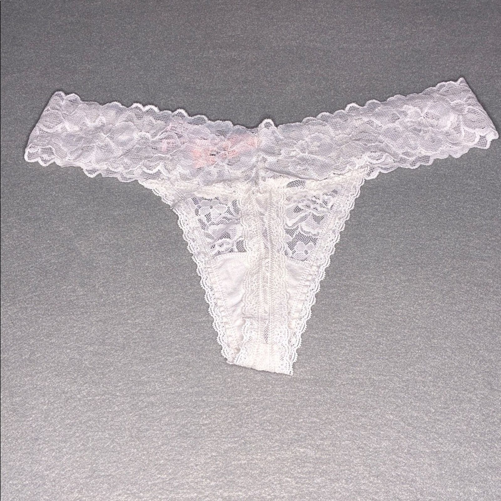 Victoria's Secret Victoria’s Secret Sexy Lace Thong Love Rhinestone NEW Size ONE SIZE - 5 Thumbnail