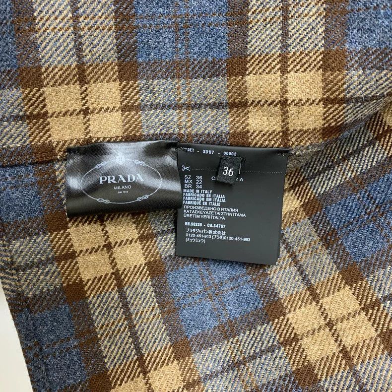 Prada Prada Plaid wool jacket 2501-Nextarrow Size XXS / US 00 / IT 34 - 4 Thumbnail