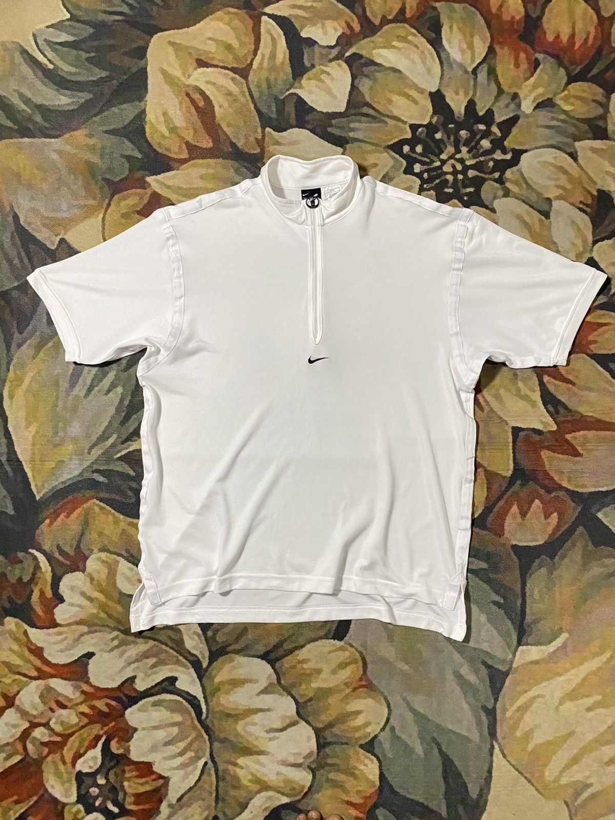 Nike Vintage Nike x Andre Agassi Half-Zip Drifi Polo Shirt Size US S / EU 44-46 / 1 - 1 Thumbnail
