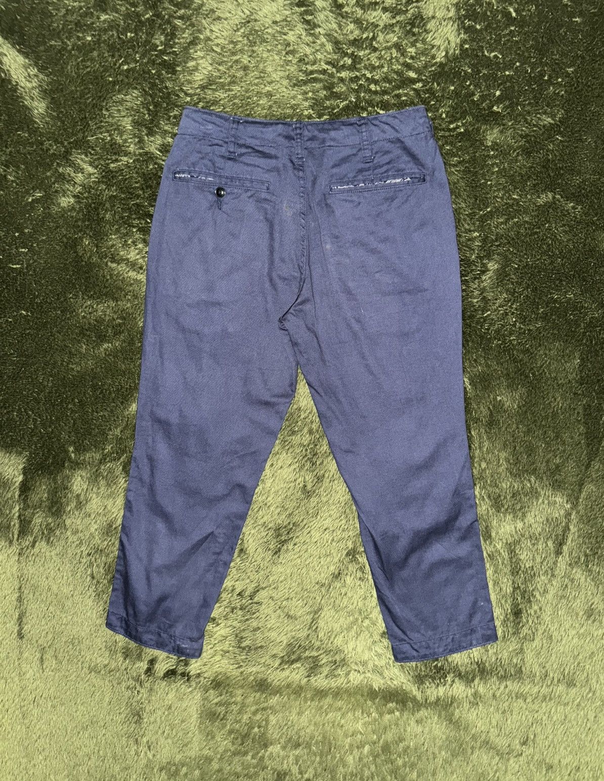 Beams Japan [S] BEAMS Japan Cropped Washed Chino Pants – Navy Size US 30 / EU 46 - 6 Thumbnail