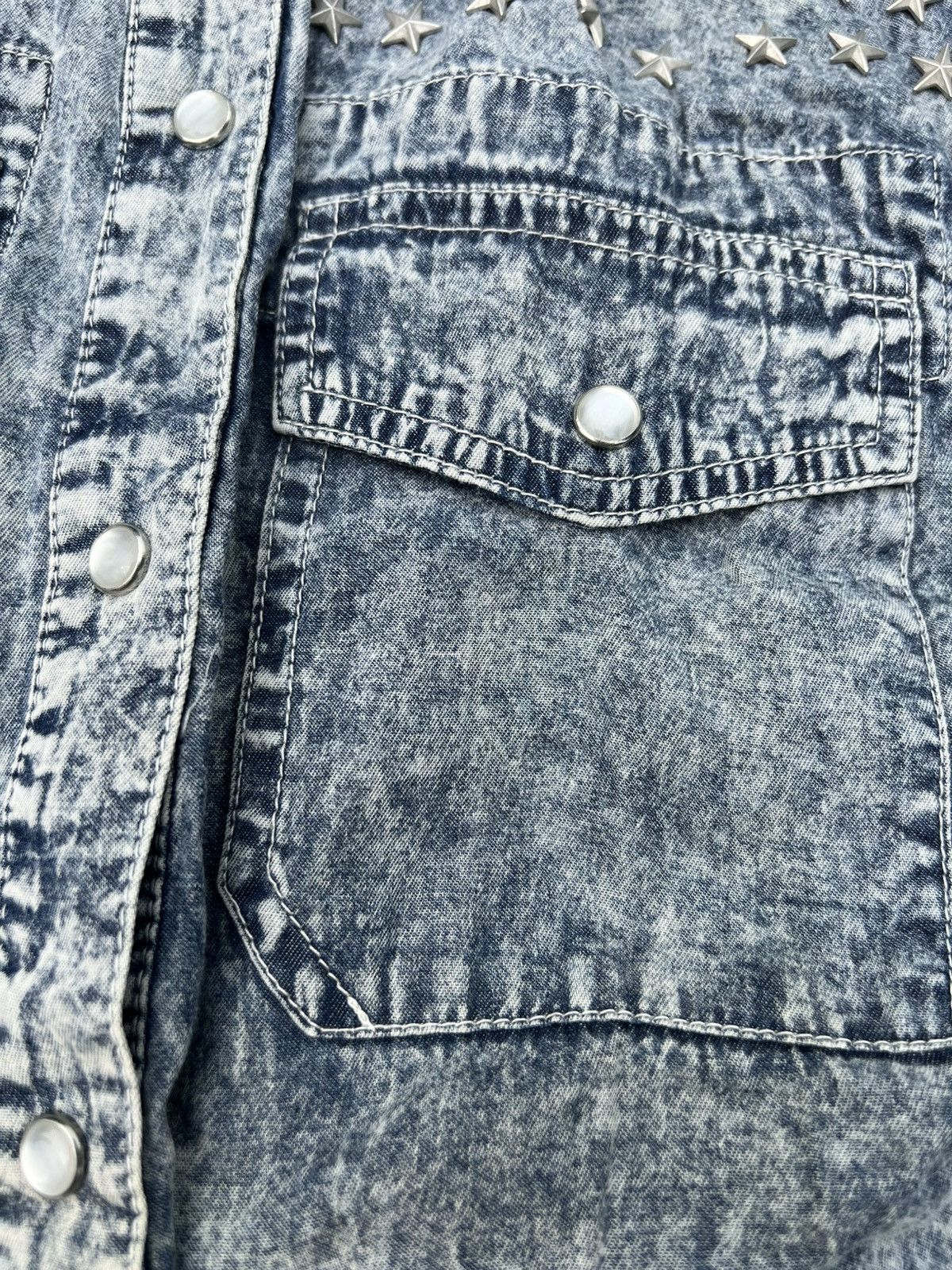 Japanese Brand GLAD NEWS Studded Denim Vest Size US L / EU 52-54 / 3 - 2 Thumbnail