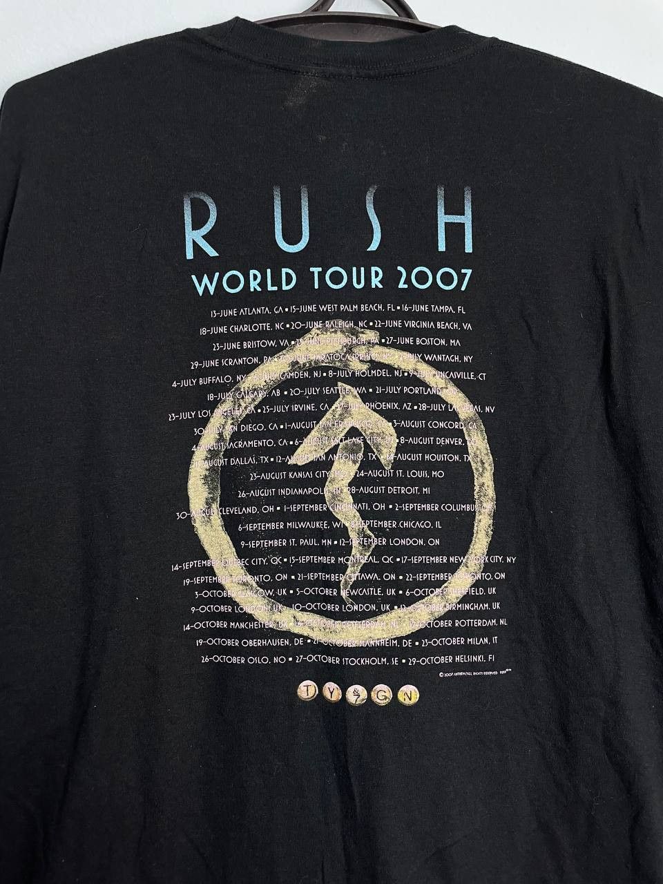 Band Tees × Vintage Rush Band Snake & Arrows World Tour 2007 Brahma God Logo Tee Size US XL / EU 56 / 4 - 3 Thumbnail