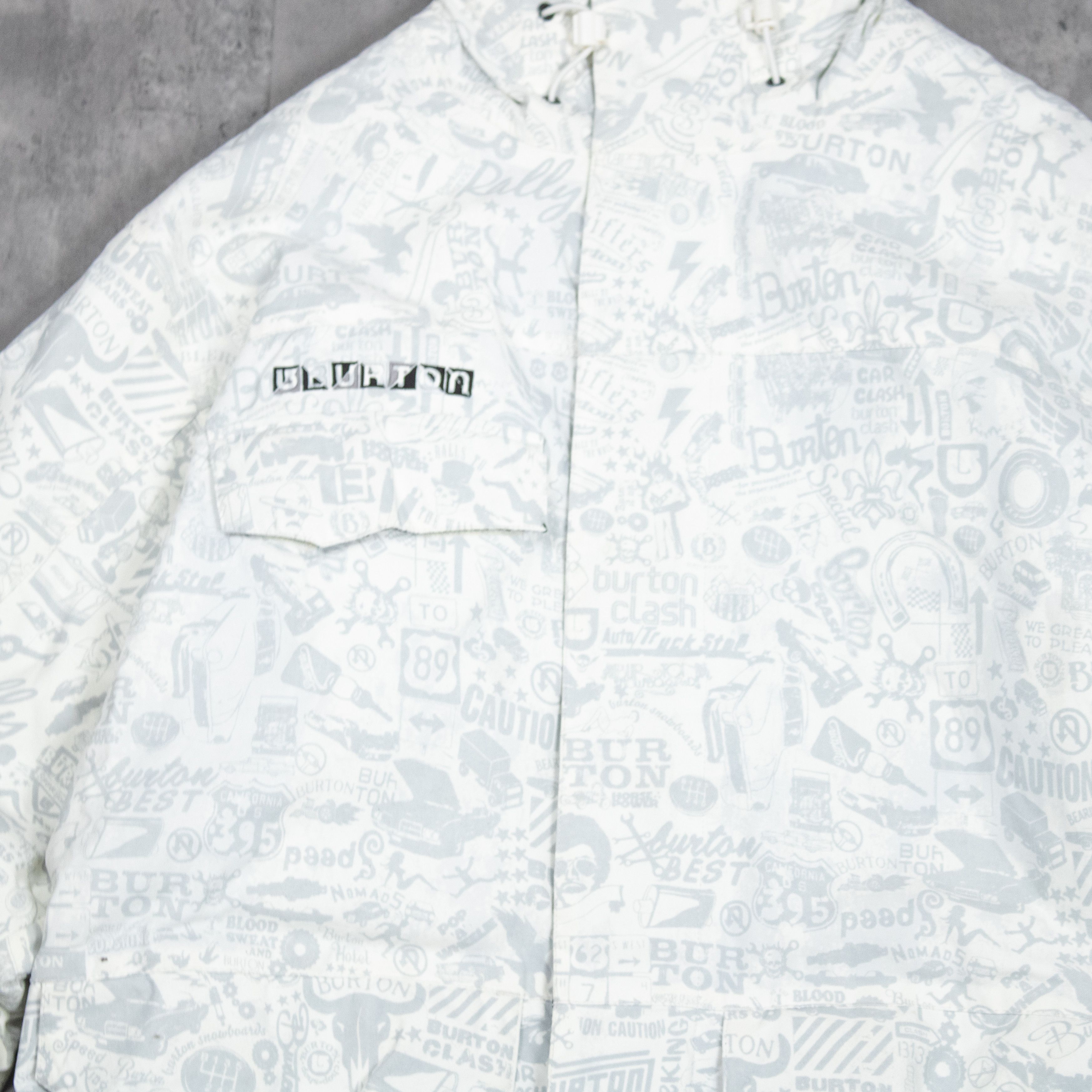 Burton Vintage Y2K 2000's Burton AOP Graphic Snowboard Jacket Size US M / EU 48-50 / 2 - 5 Thumbnail