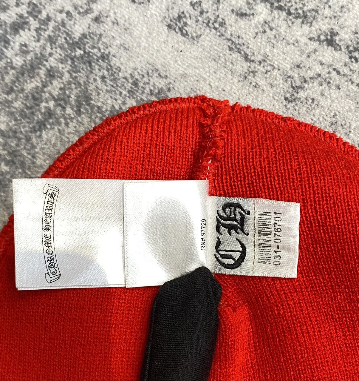 Chrome Hearts Chrome hearts logo beanie safety red Size ONE SIZE - 7 Thumbnail