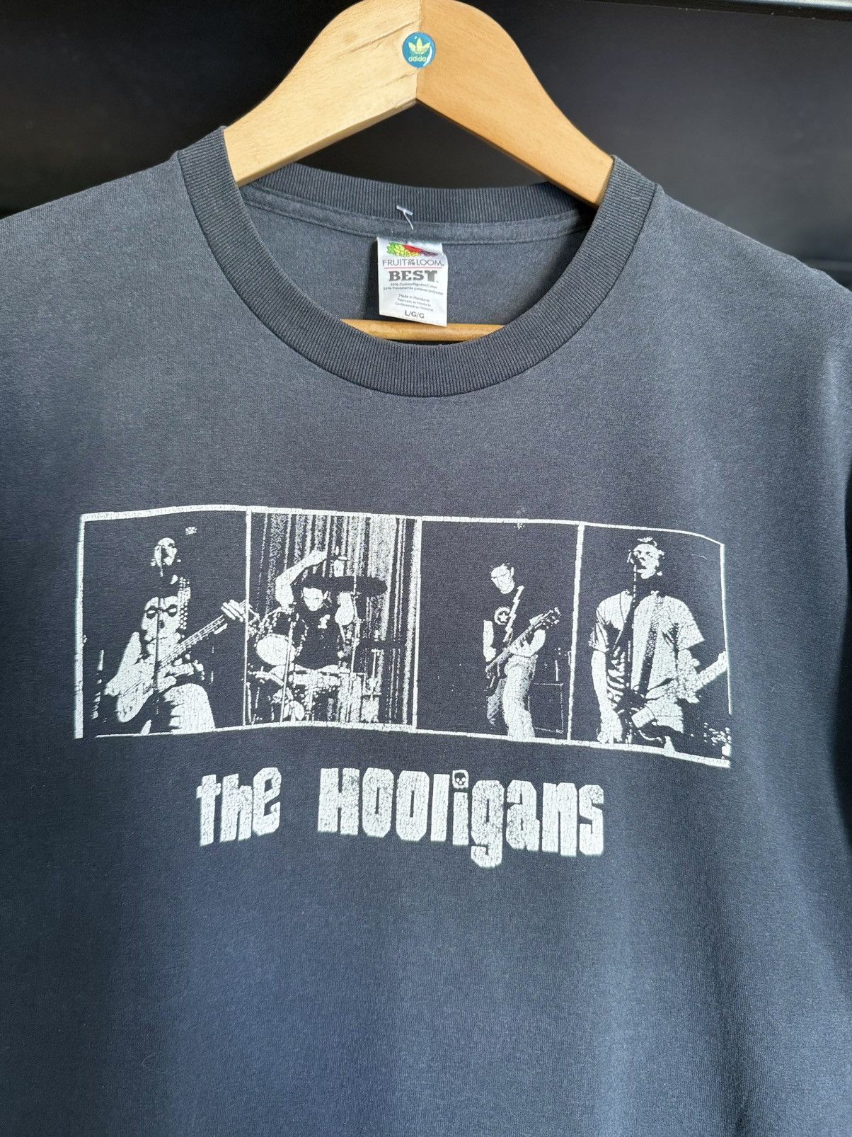 Band Tees Thrashed Vintage The Hooligans Backing Band American Faded T Size US L / EU 52-54 / 3 - 2 Thumbnail