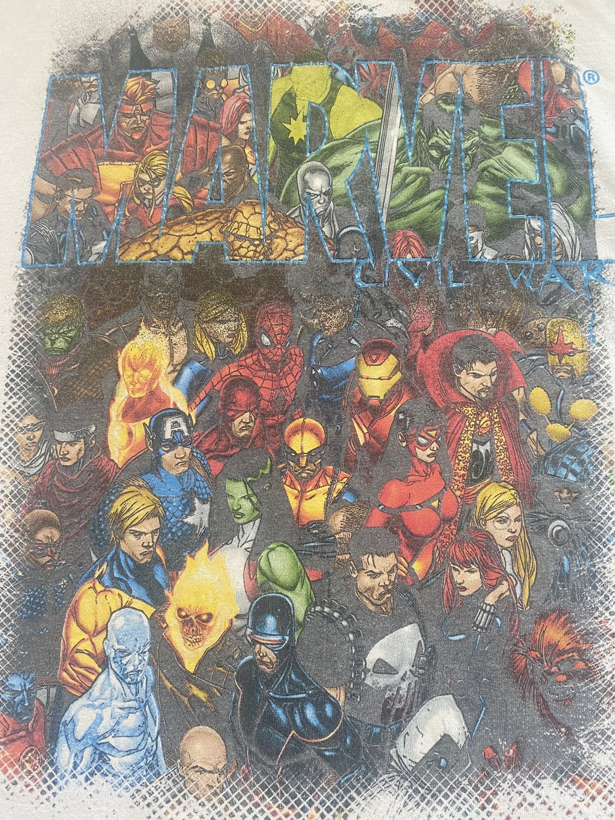 Marvel Comics × Vintage Vintage Marvel Tee Shirt Size US XL / EU 56 / 4 - 2 Thumbnail