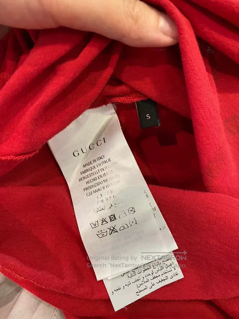 Gucci Gucci Red T-shirt Size US S / EU 44-46 / 1 - 2 Thumbnail