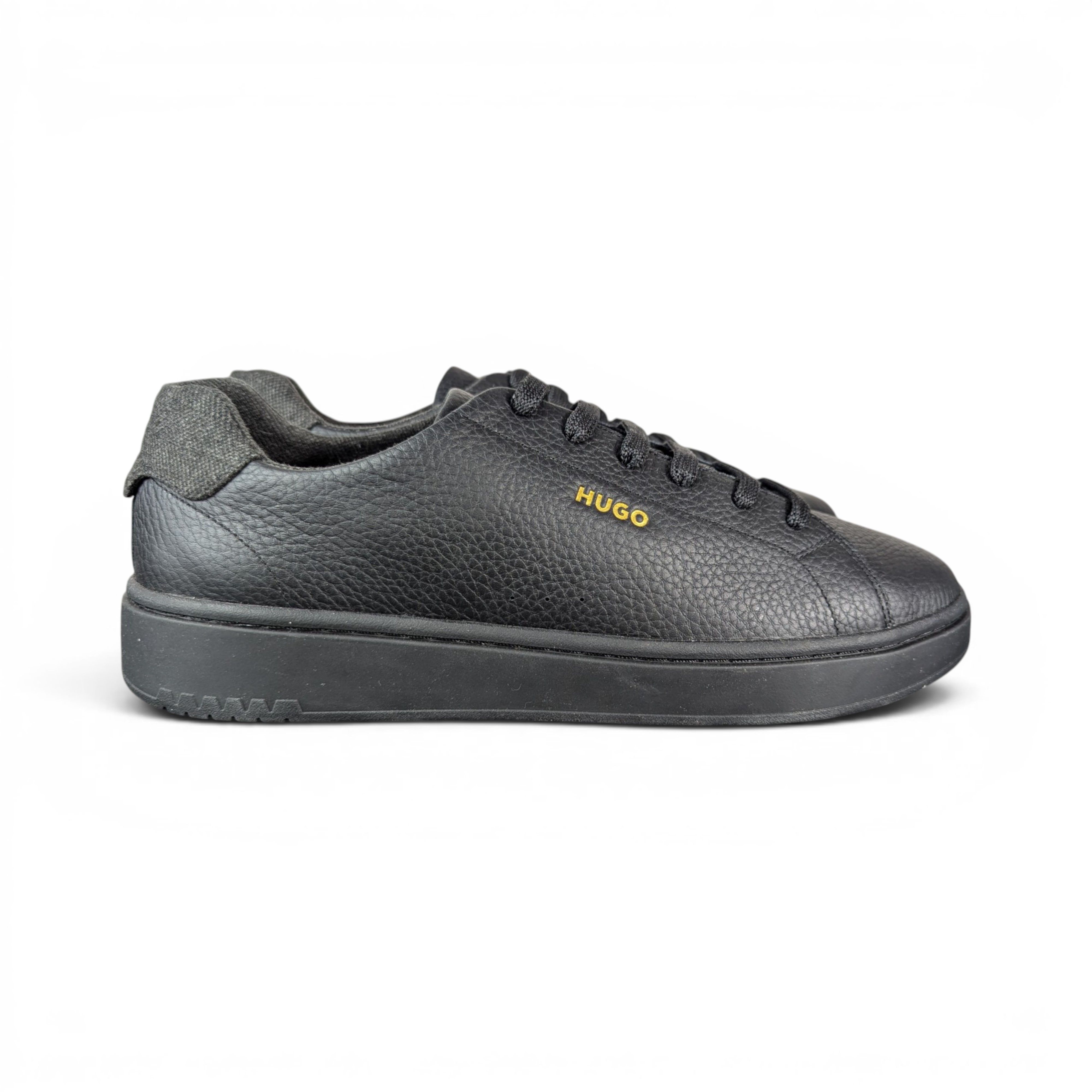 Hugo Boss HUGO BOSS BLACK LEATHER SNEAKERS Size US 11 / EU 44 - 4 Thumbnail
