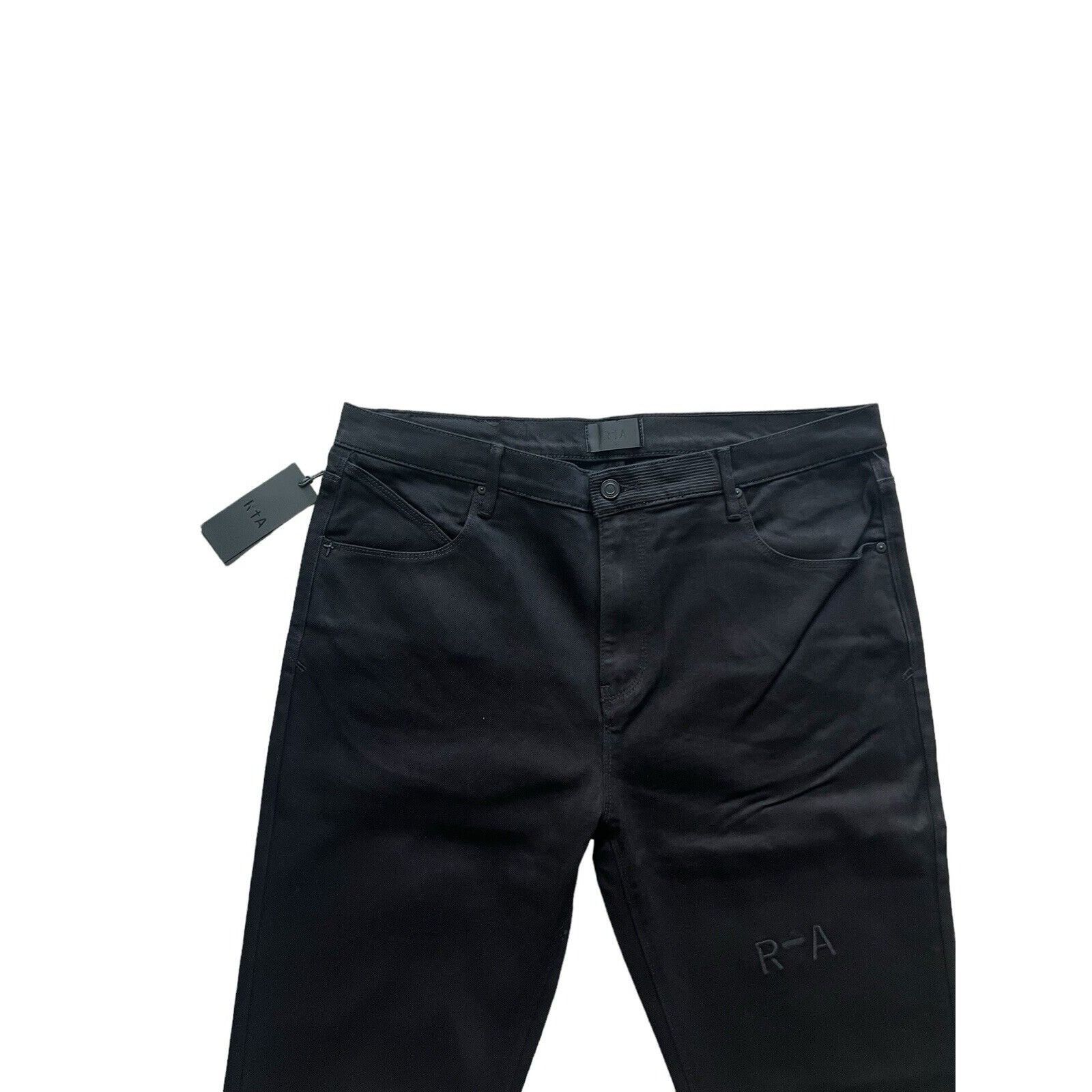 Rta RtA Mens Black Logo Denis Flared Skinny Jeans Size 36/32 Size US 36 / EU 52 - 2 Thumbnail