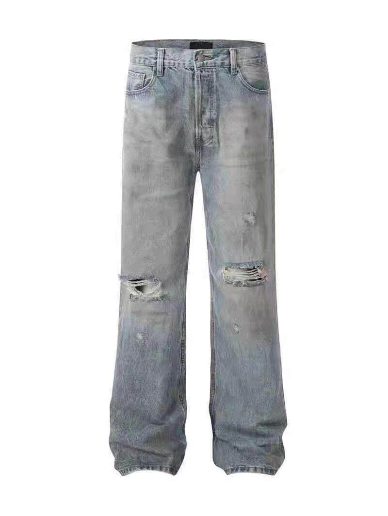Japanese Brand × Jean Hip-hop ripped washed and distressed jeans Size US 33 - 5 Thumbnail