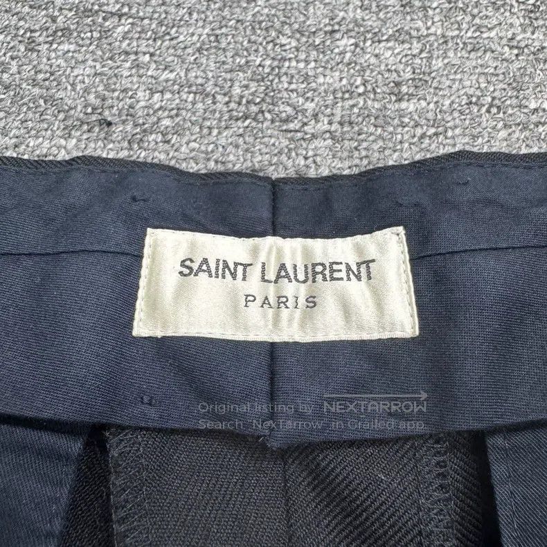 Saint Laurent Paris Saint Laurent Paris Black Wool Casual Trousers Size US 32 / EU 48 - 2 Thumbnail