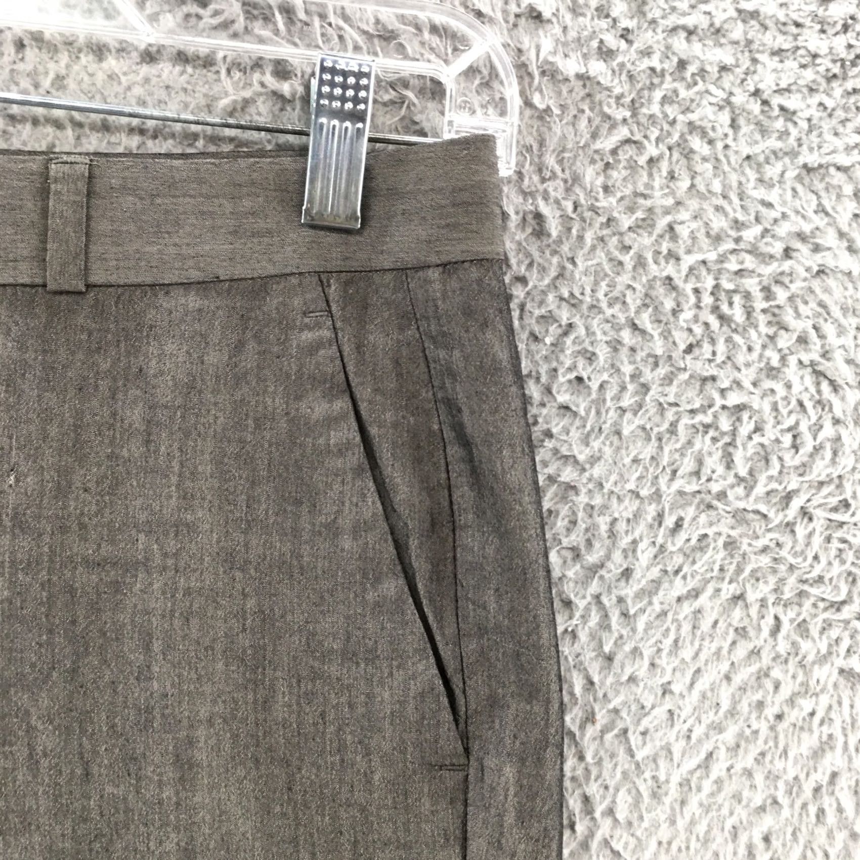 Banana Republic Banana Republic Dress Pants Womens Petite 0 Gray Mid Rise Pants Tapered Flat Front Size 25" / US 0 / IT 36 - 3 Thumbnail