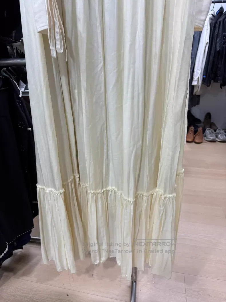 Ann Demeulemeester Ann Demeulemeester Floor Length Champagne Dress Size XXS / US 00 / IT 34 - 8 Thumbnail