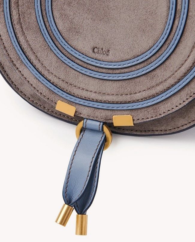 Chloe o1loc1c10425 Size: OS / Marcie Small Saddle Bag in Grey Size ONE SIZE - 4 Thumbnail