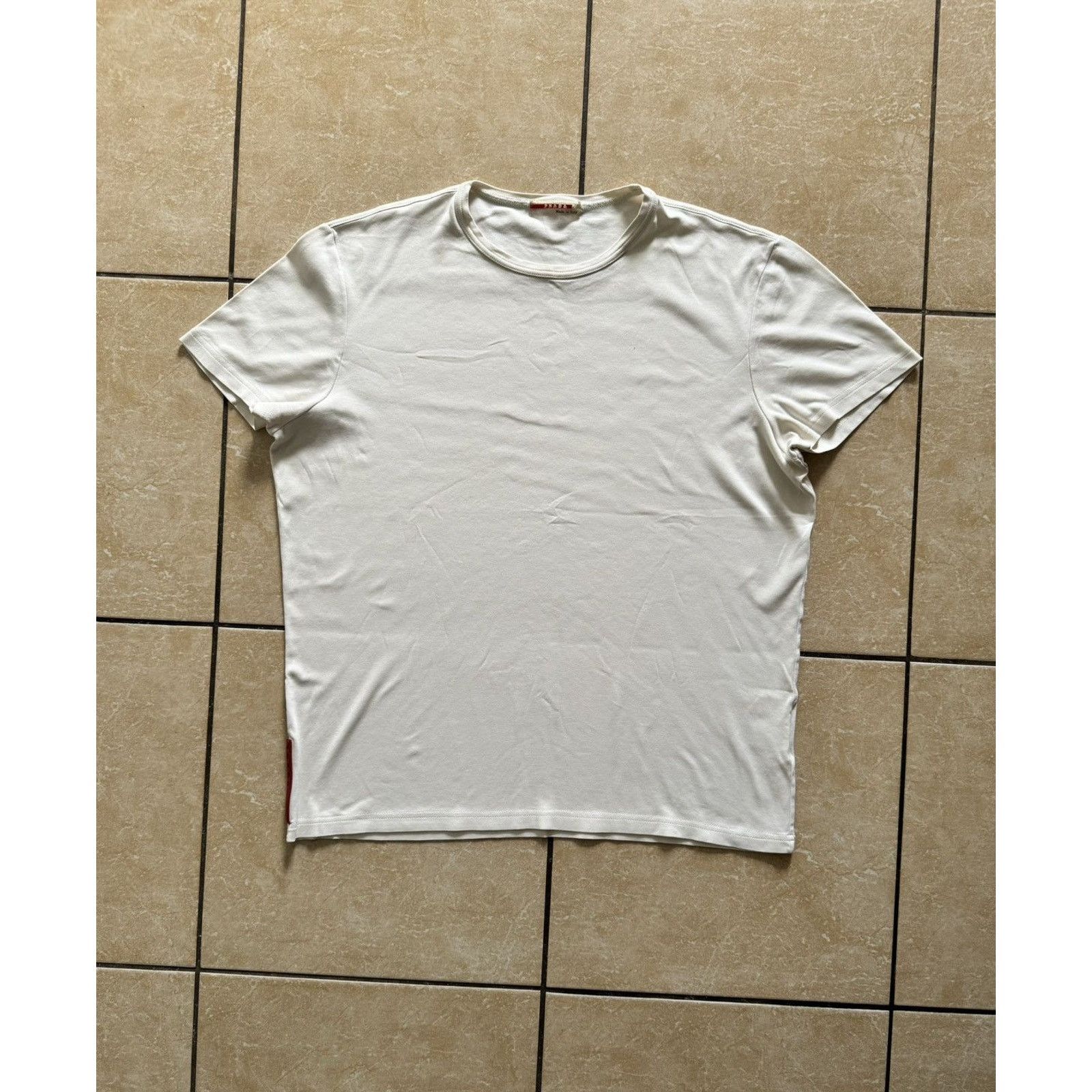 Prada Prada Linea Rossa Archive Red Tab T-Shirt Size US S / EU 44-46 / 1 - 1 Thumbnail