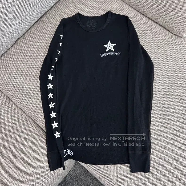 Chrome Hearts CHROME HEARTS Size S Star Scroll Sanskrit Waffle Long-Sleev Size US S / EU 44-46 / 1 - 1 Thumbnail