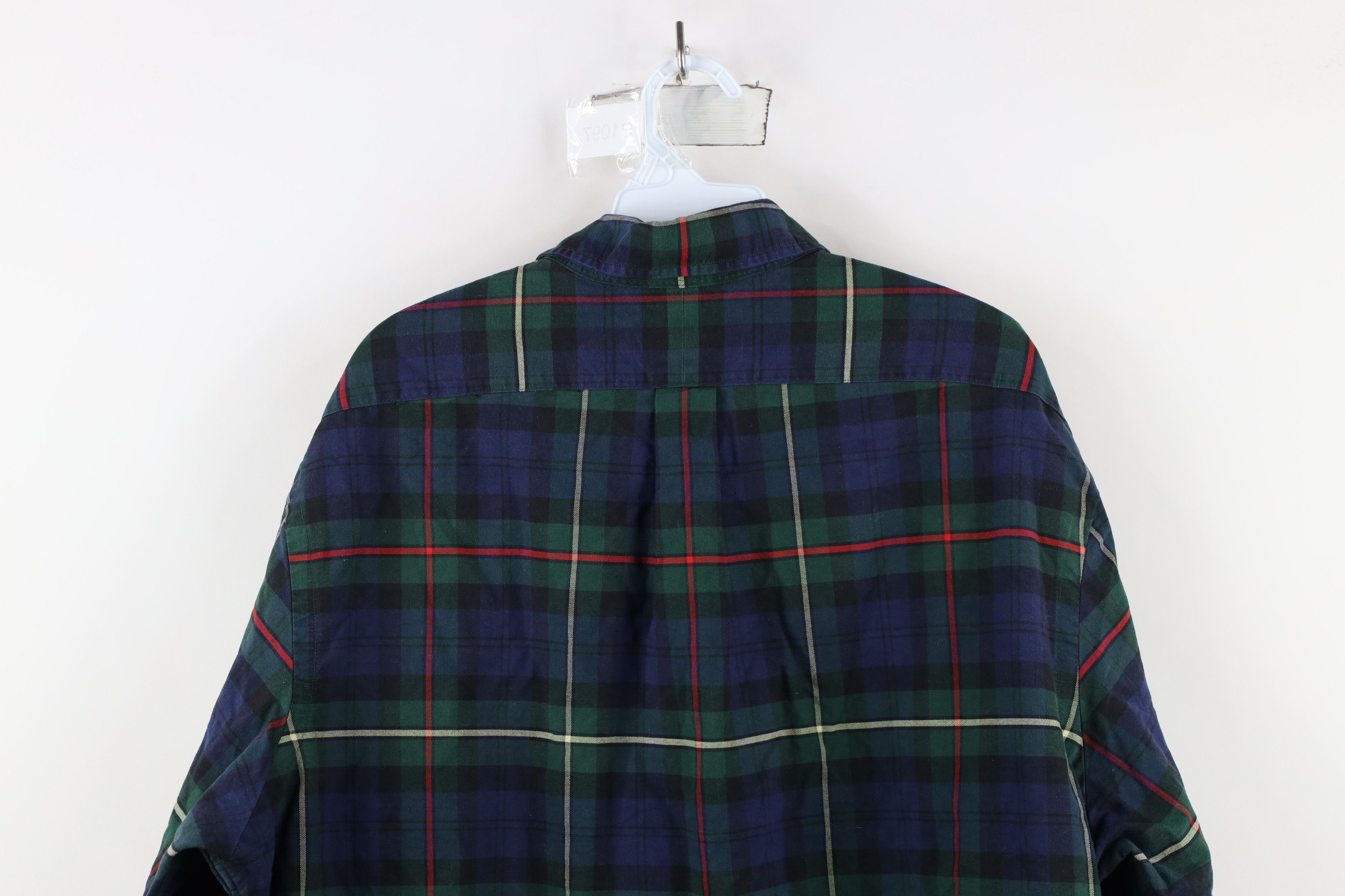 Ralph Lauren × Vintage Vintage Ralph Lauren Collared Button Down Shirt Plaid Size US XXL / EU 58 / 5 - 9 Thumbnail