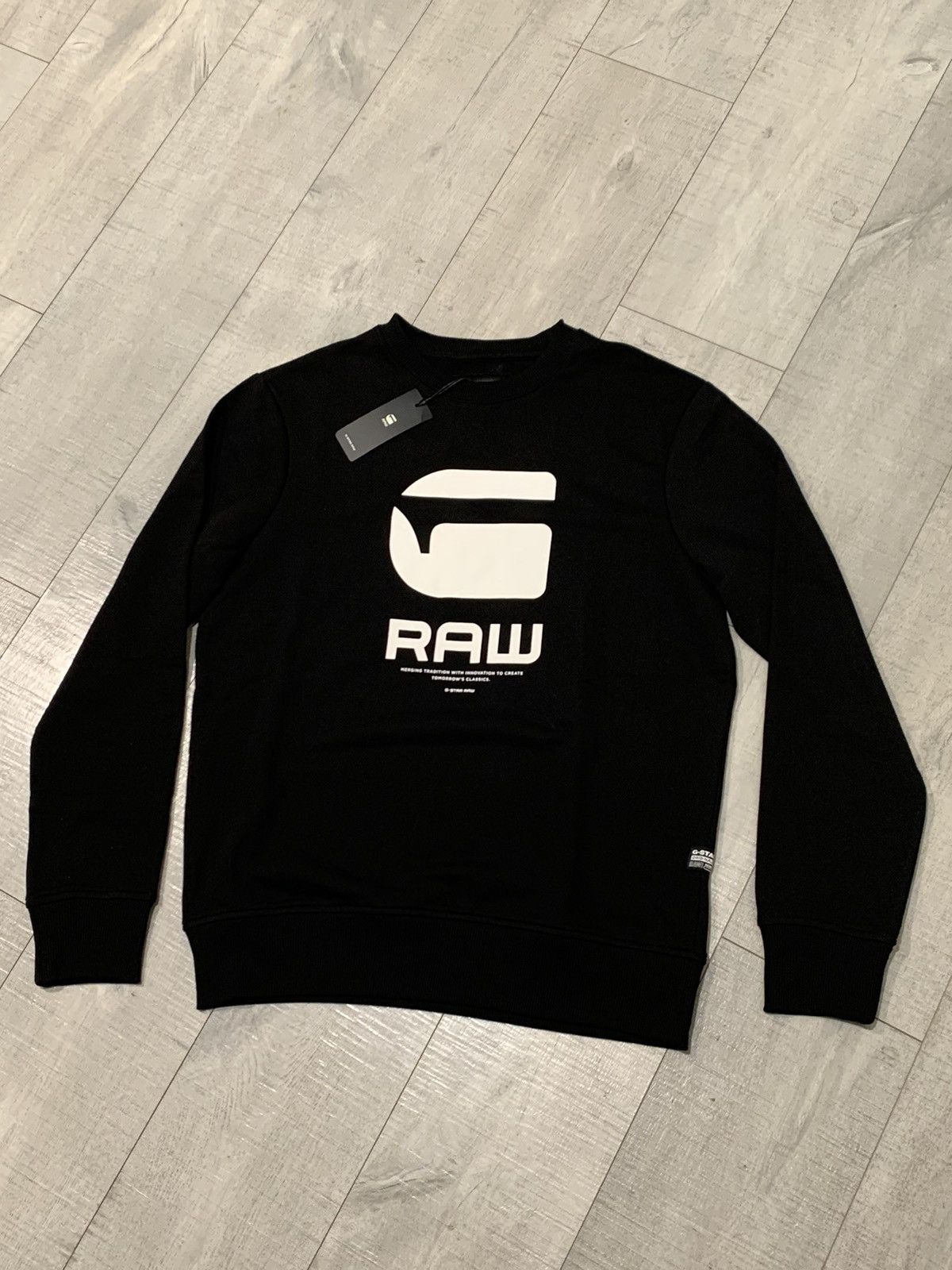 Designer × G-Star *RARE* New G-Star Raw Logo Originals Crewneck Sweatshirt - M Size US M / EU 48-50 / 2 - 1 Thumbnail