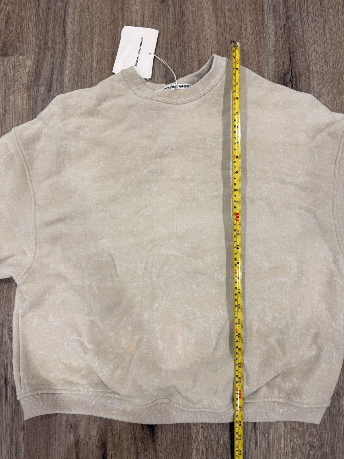 Alexander Wang oversized sweatshirt in flocked terry Size US XS / EU 42 / 0 - 3 Thumbnail