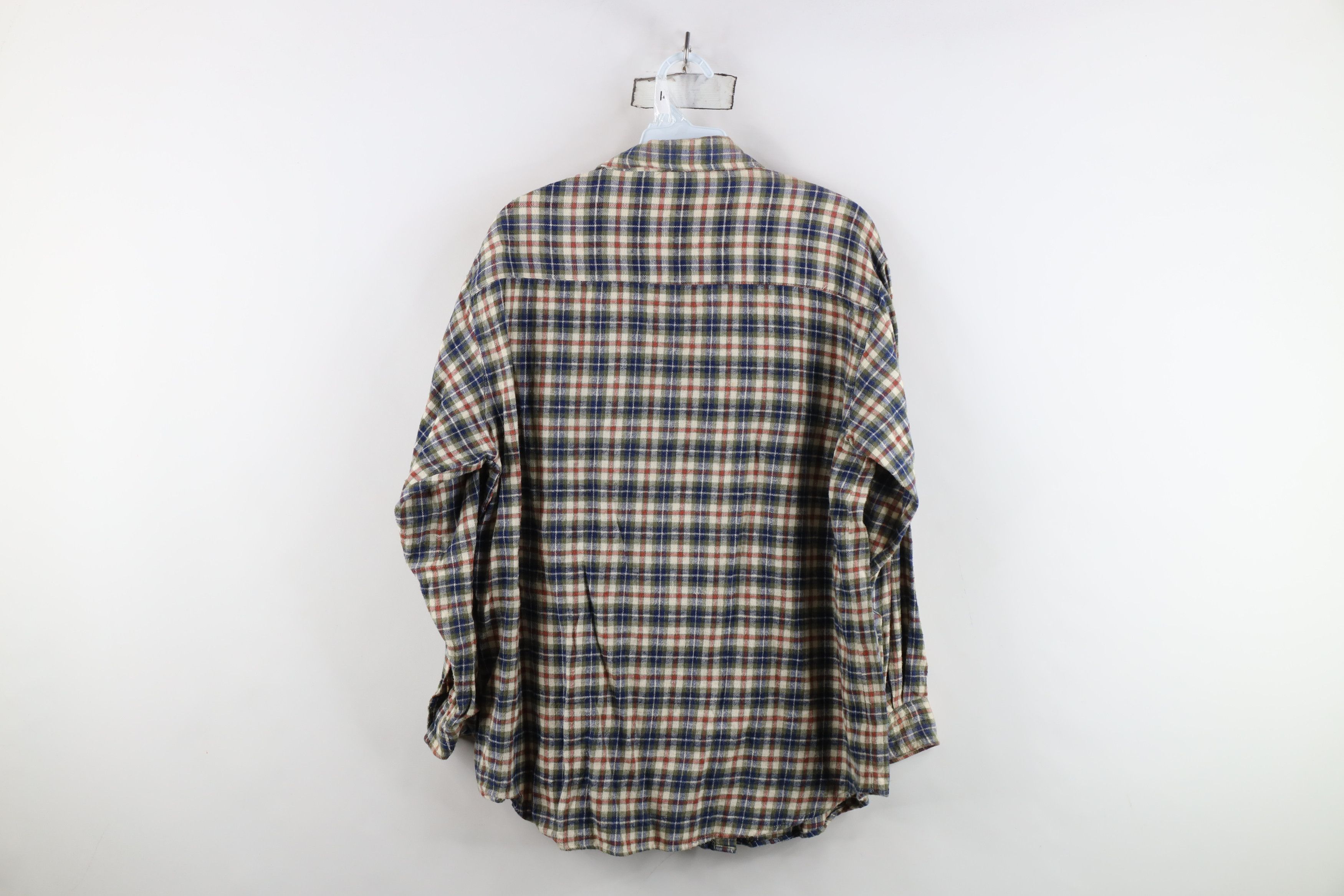 Vintage Vintage 90s Streetwear Flannel Collared Button Shirt Plaid Size L / US 10 / IT 46 - 8 Thumbnail