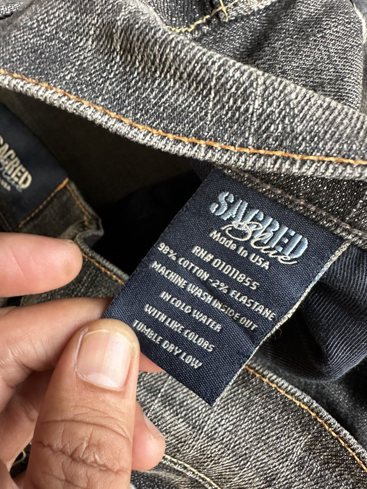 Vintage Vintage Sacred Blue Usa Flare Denim D452 Size US 32 / EU 48 - 16 Thumbnail