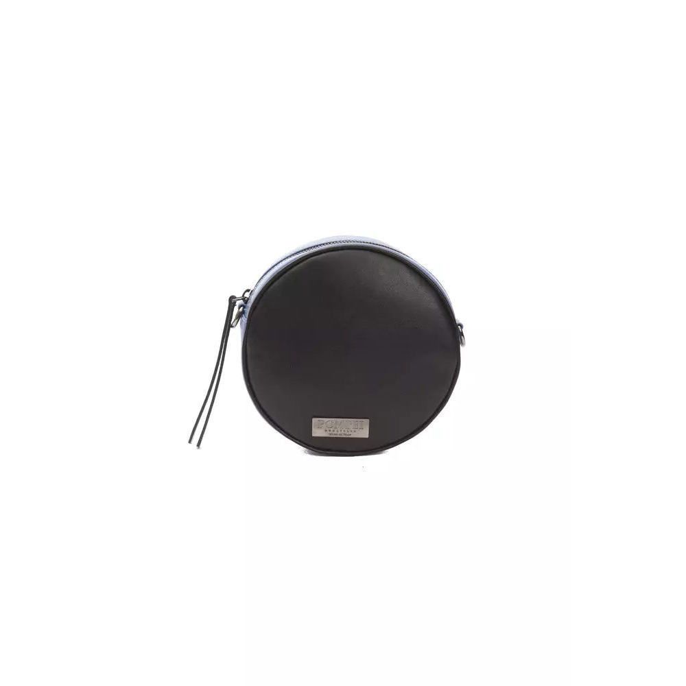 Pompei Donatella Black Leather Crossbody Bag