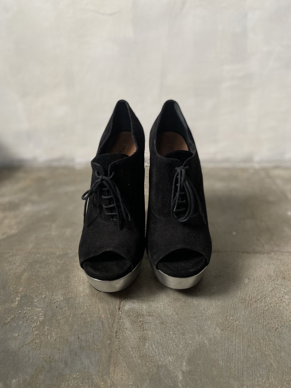 Alaia Alaia - Lace Up Wedges Size US 8.5 / IT 38.5 - 2 Thumbnail