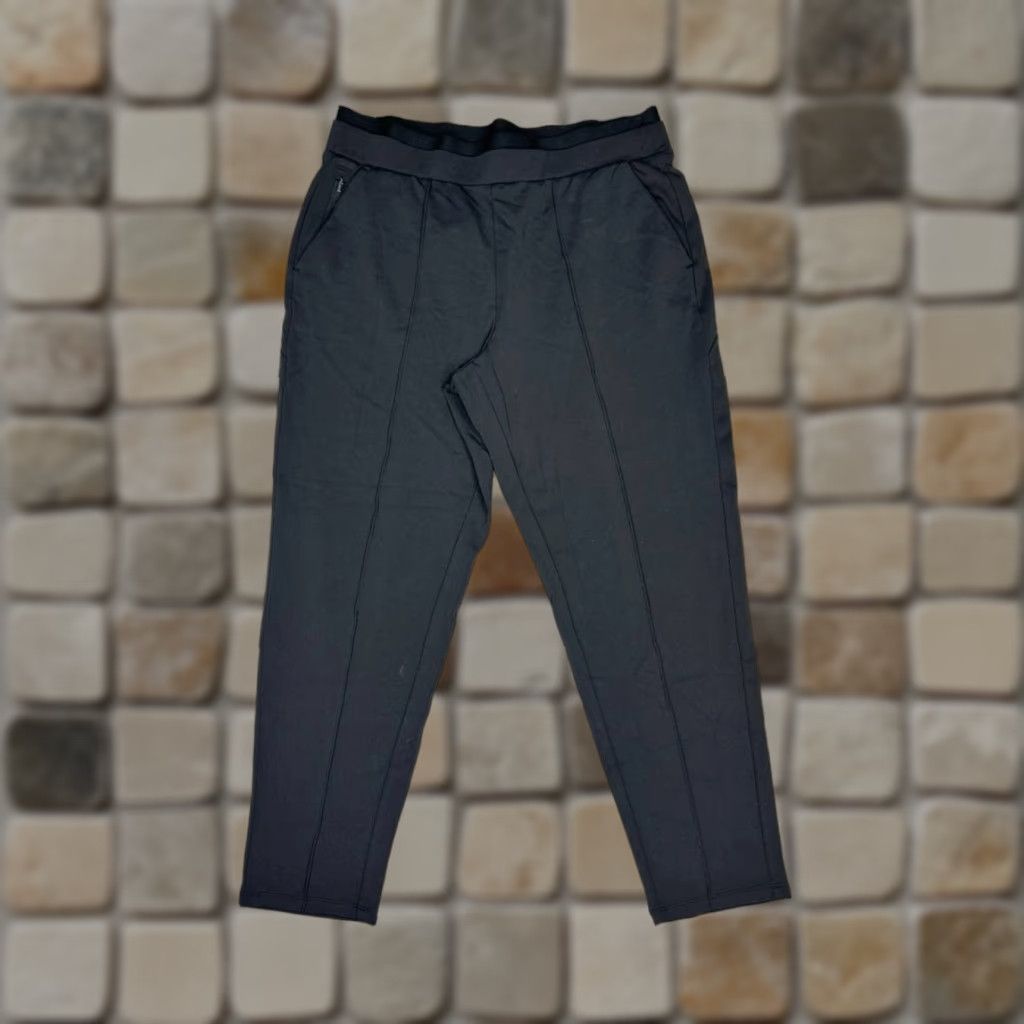 Athleta Athleta Venice Pintuck Pants Womens Medium Black Nylon High Rise Sweat Wicking Size 32" / US 10 / IT 46 - 1 Thumbnail