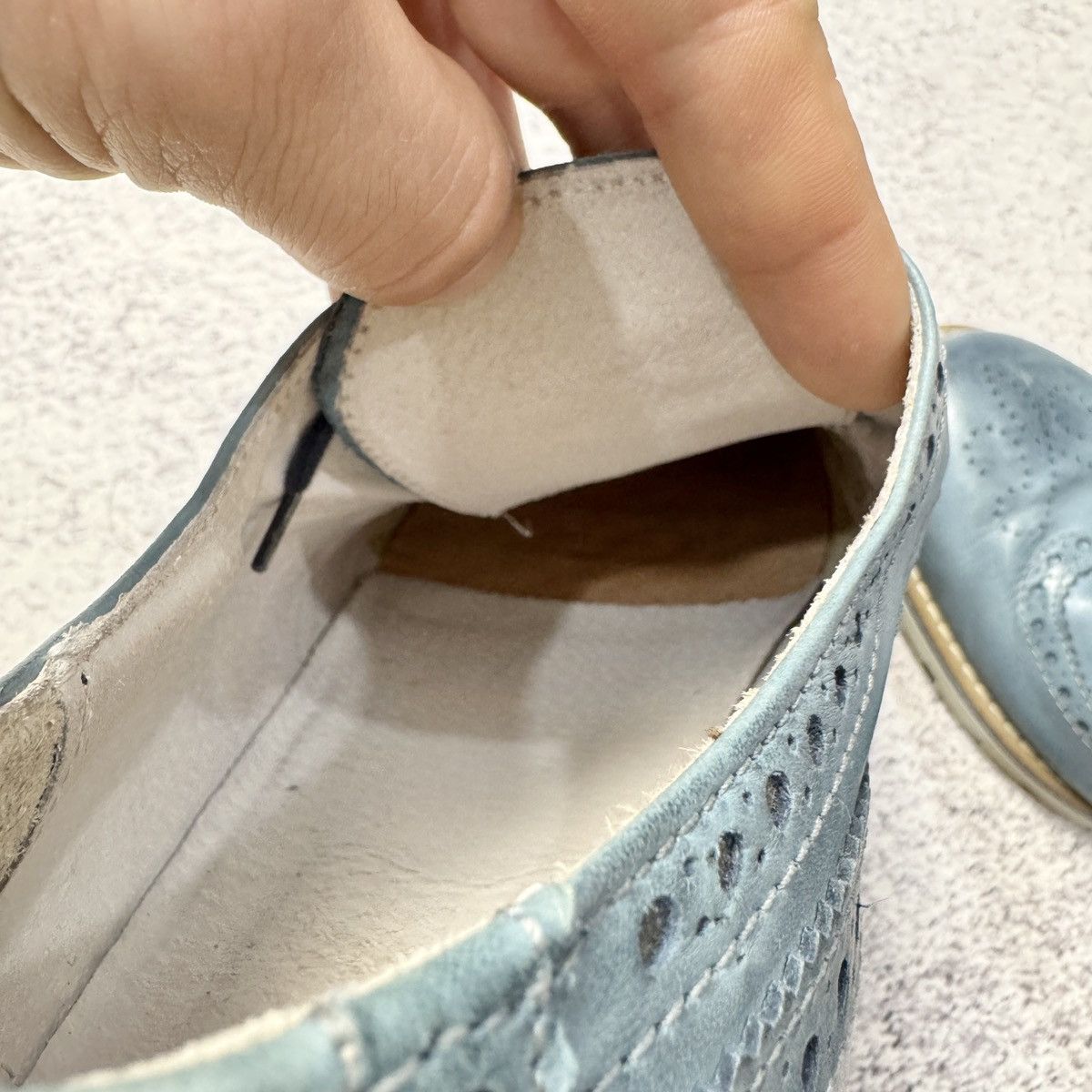 Other SF Esseffe Italy Mens Blue Leather Brogues US10 UK9 EU43 Size US 10 / EU 43 - 14 Thumbnail