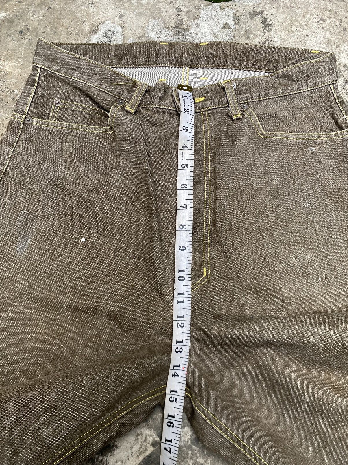 Japanese Brand Japanese Brand Doarat Inc Barrel Brown Denim Pants Size US 32 / EU 48 - 8 Thumbnail