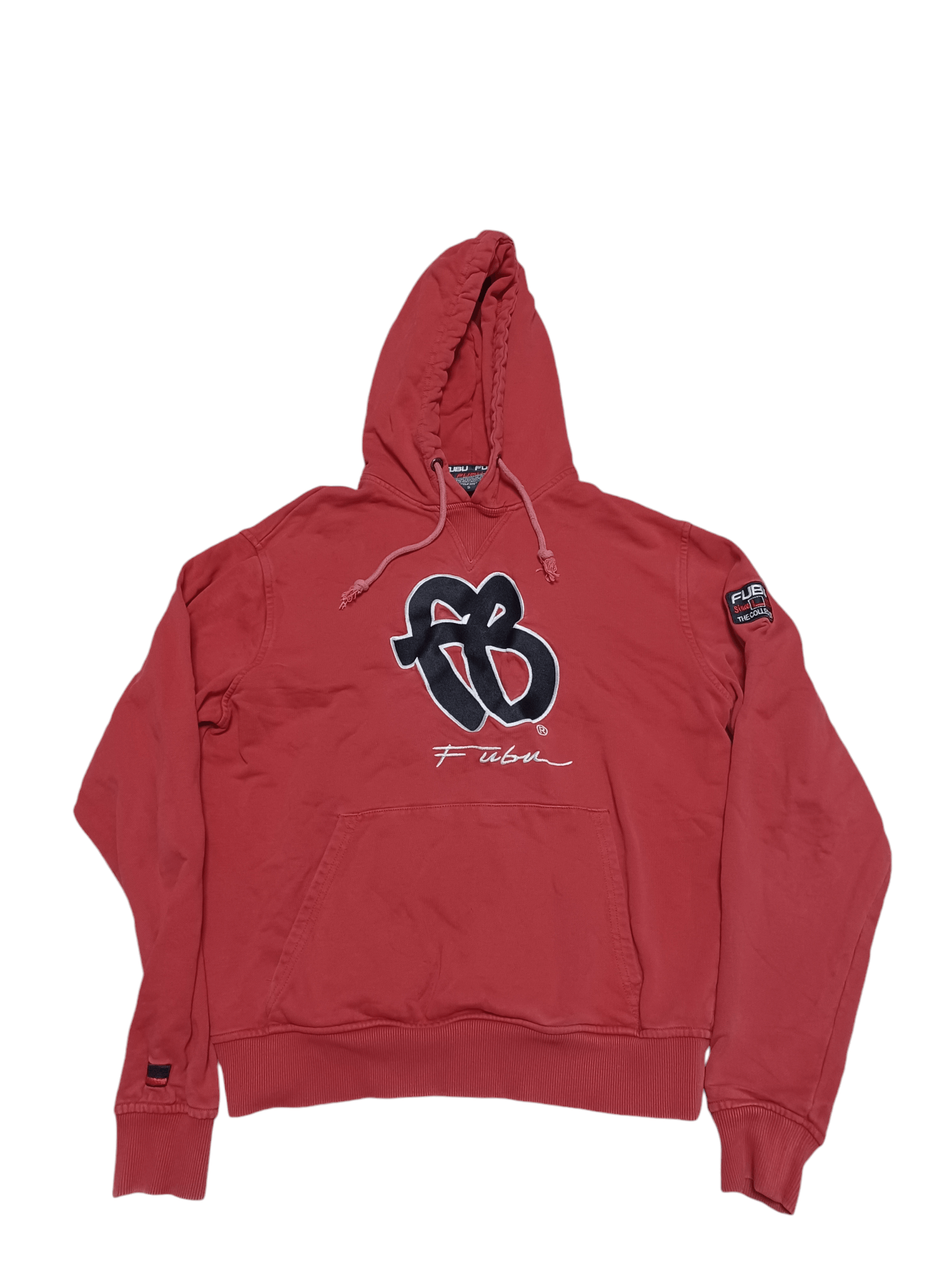 Fubu FUBU BIGLOGO EMBROIDERED RED HOODIE Y2K SK8 DRILL Size US L / EU 52-54 / 3 - 1 Thumbnail