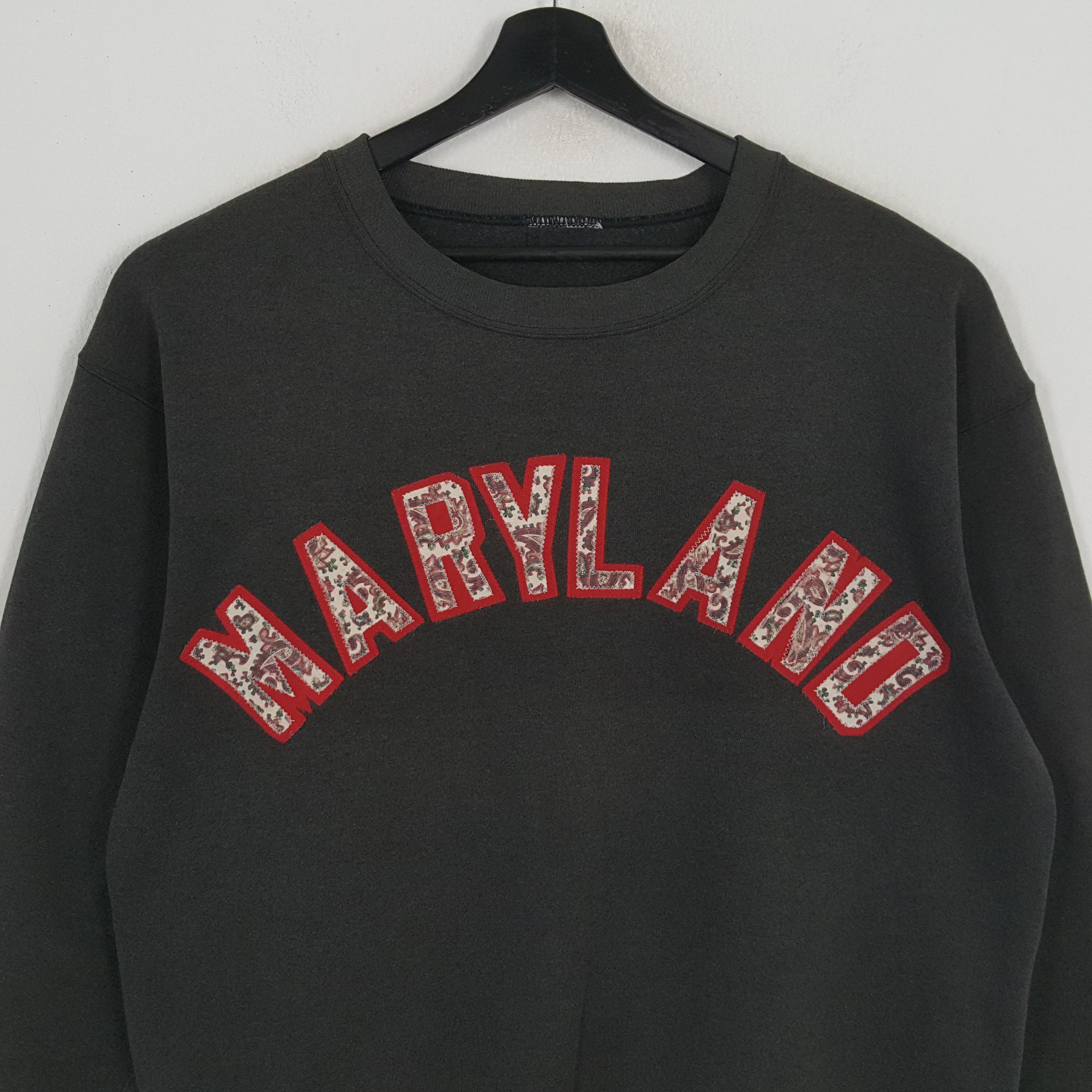 Vintage MARYLAND Streetwear Style Sweatshirt Size US L / EU 52-54 / 3 - 2 Thumbnail