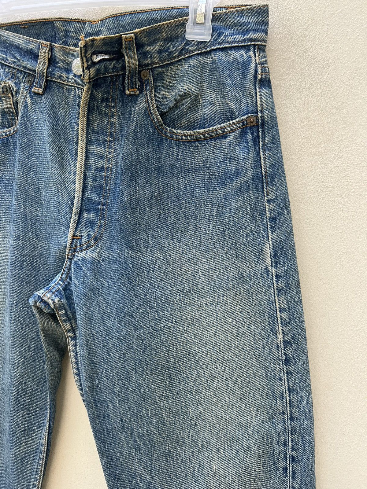 Levi's Vintage 80s Levi’s 501 Distressed Muddy Denim Jeans Size US 31 - 11 Thumbnail