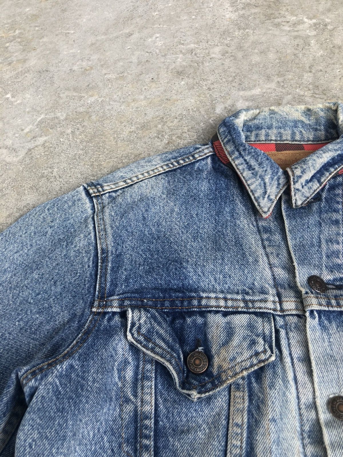 Levi's Vintage 80s Levi’s Blanket Lined Denim Jacket Distressed Size US M / EU 48-50 / 2 - 13 Thumbnail