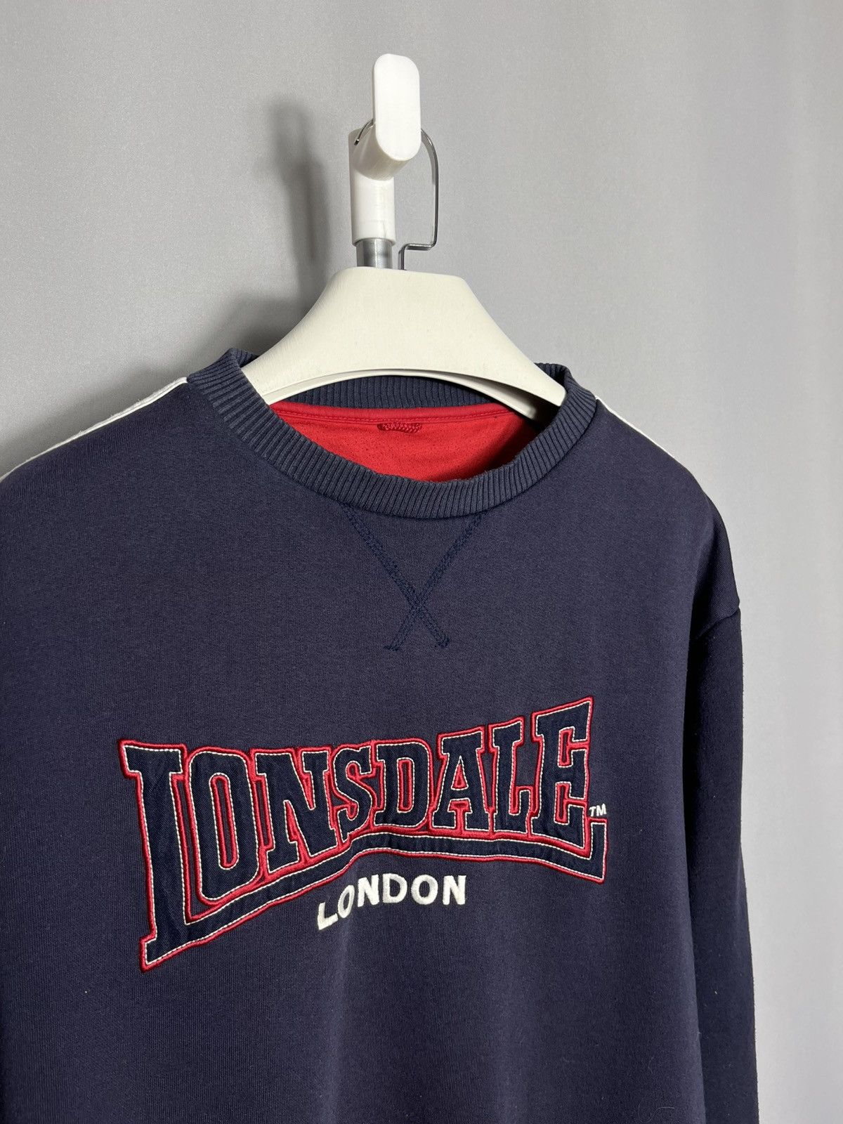 Lonsdale Lonsdale London vintage mens sweatshirt sportswear Size US XL / EU 56 / 4 - 3 Thumbnail