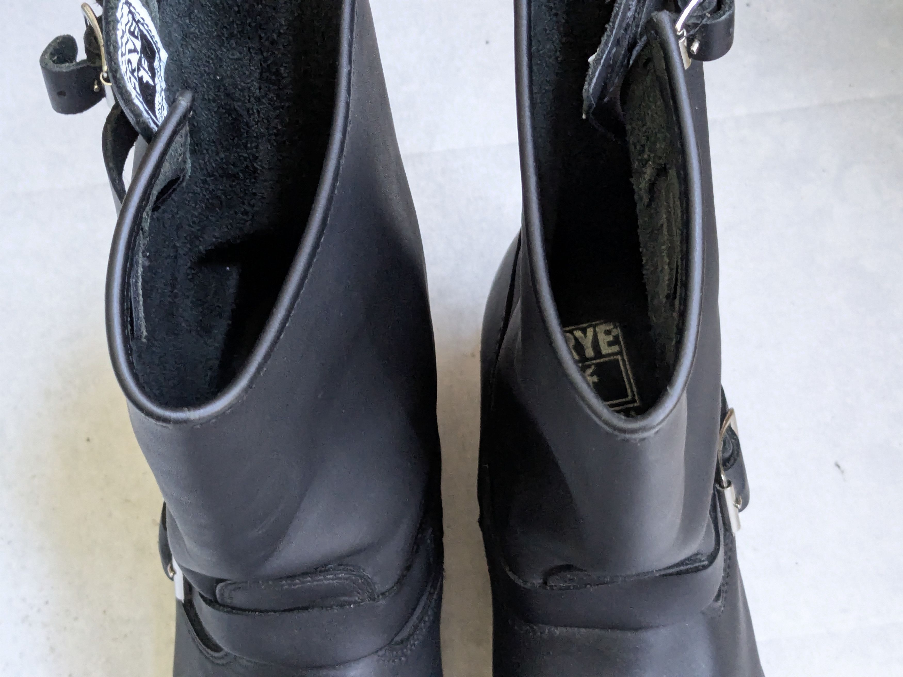 Frye Frye Engineer Boots Black Leather 11 M Buckle Strap Size US 11 / EU 44 - 5 Thumbnail
