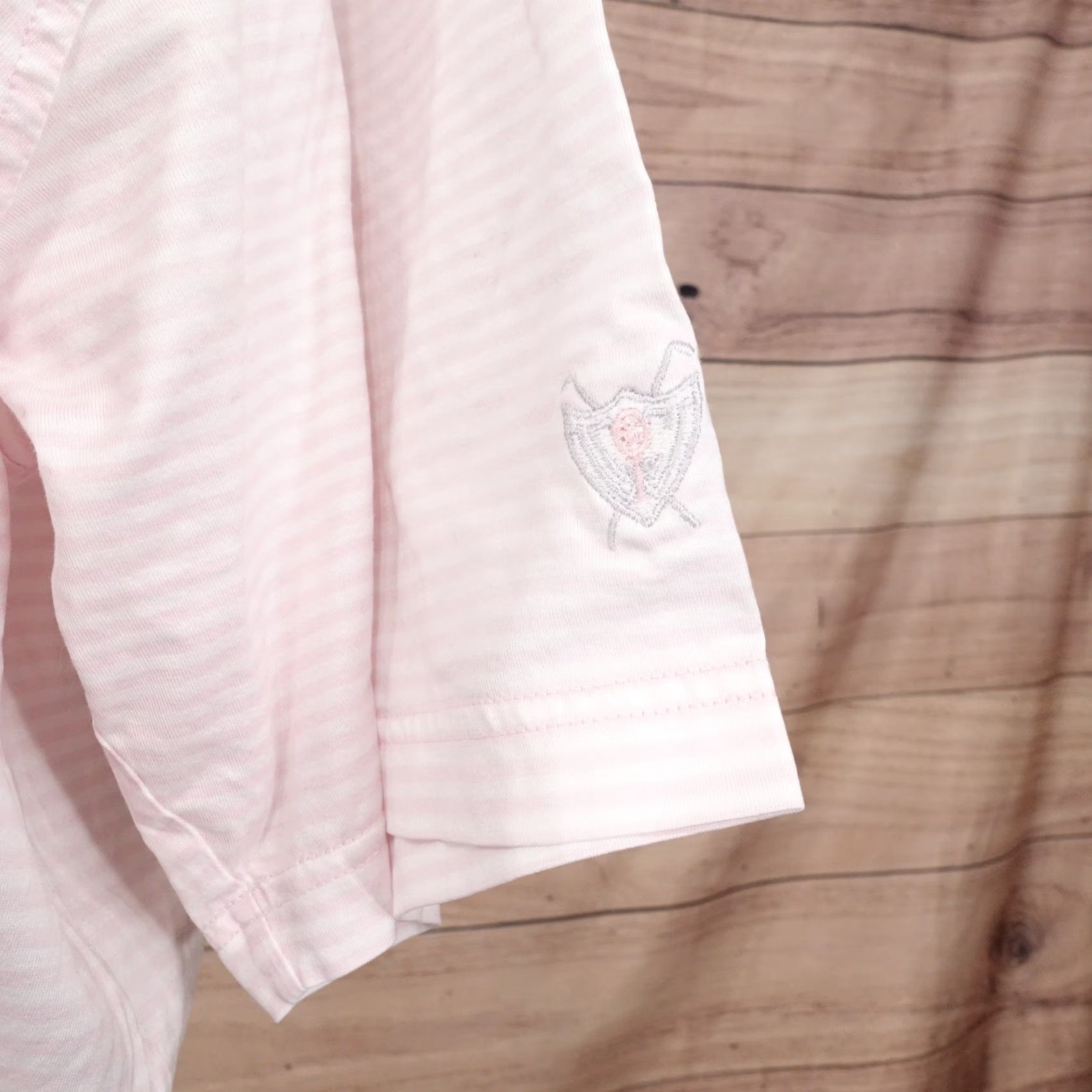 Vintage Fairway & Greene Men's Short Sleeve Striped Polo Shirt Large Pink Casual Business Summer Size US L / EU 52-54 / 3 - 3 Thumbnail