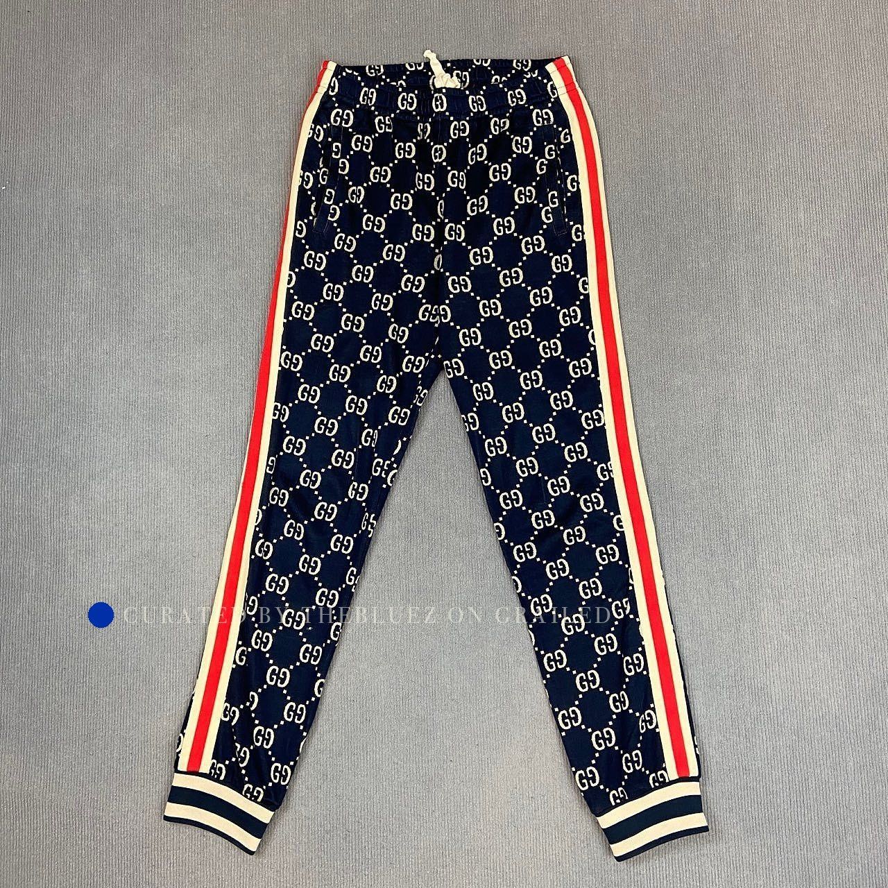 Gucci Blue GG Monogram Sweatpants in Size 28 Size US 28 / EU 44 - 1 Thumbnail