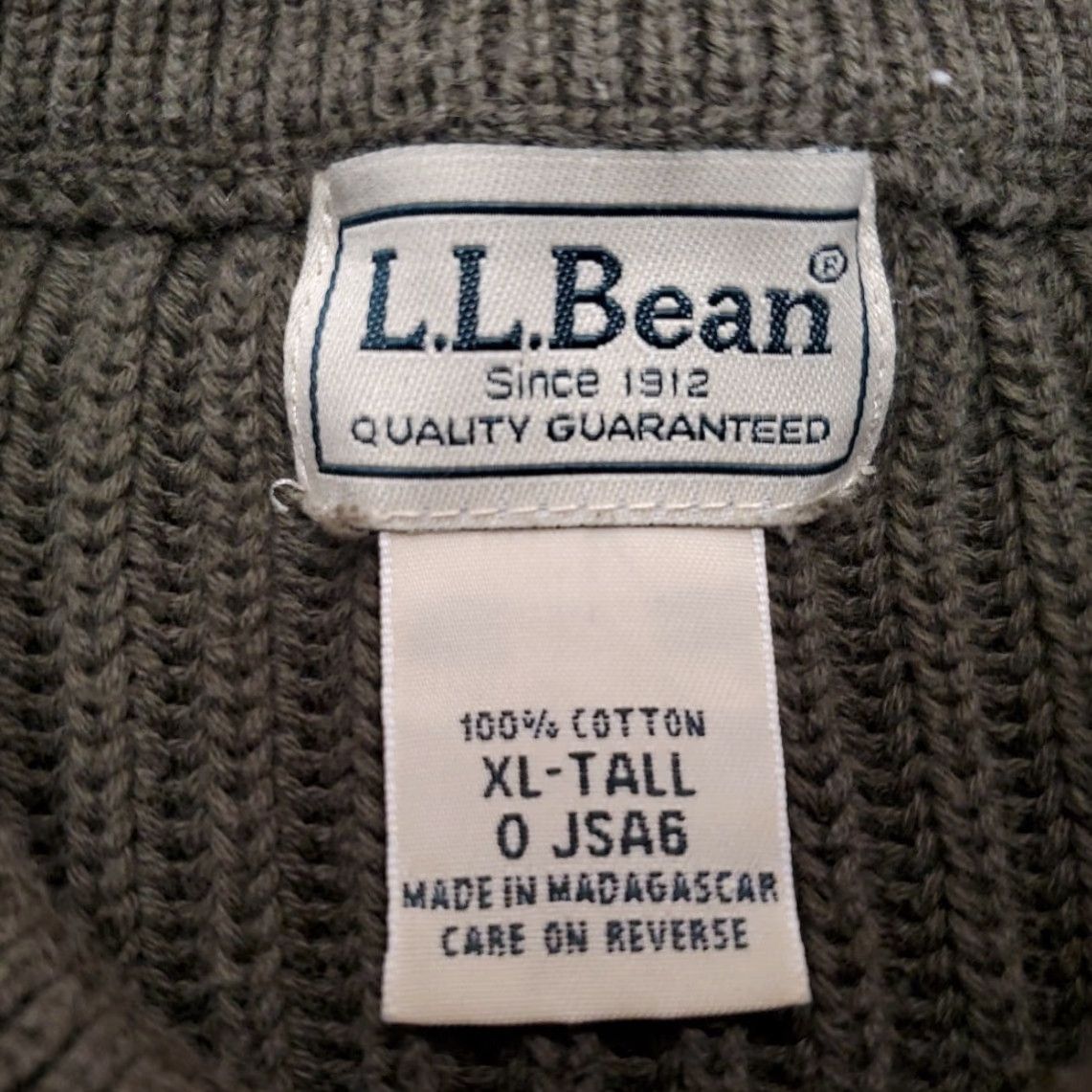 Vintage VINTAGE LL Bean Sweater Mens XL Tall Green Ribbed Long Sleeve Pullover Retro Classic Size US XL / EU 56 / 4 - 4 Thumbnail