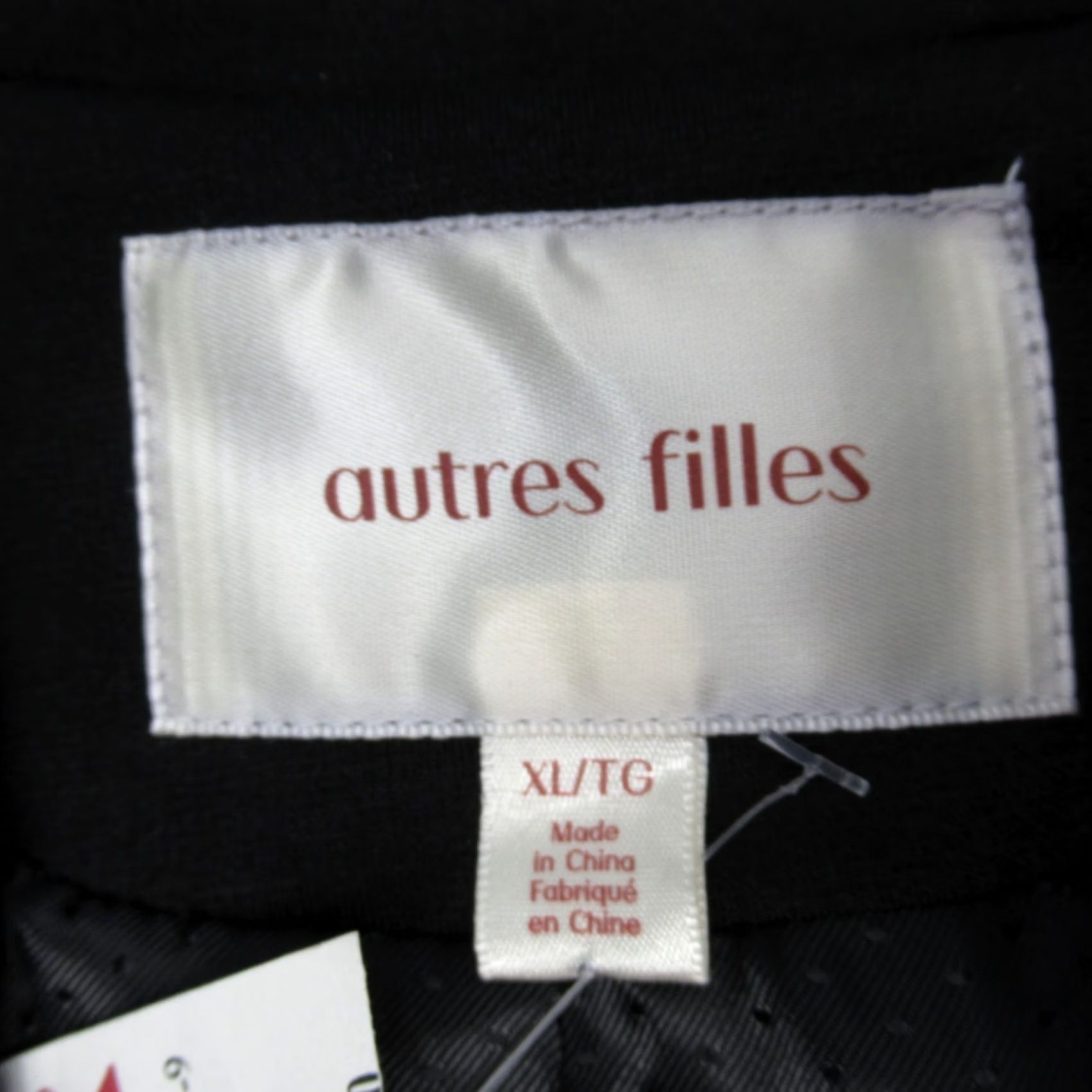 Vintage Autres Filles Blazer Womens XL Black Single Rhinestone Button Lined Ventless NEW Size XL / US 12-14 / IT 48-50 - 4 Thumbnail