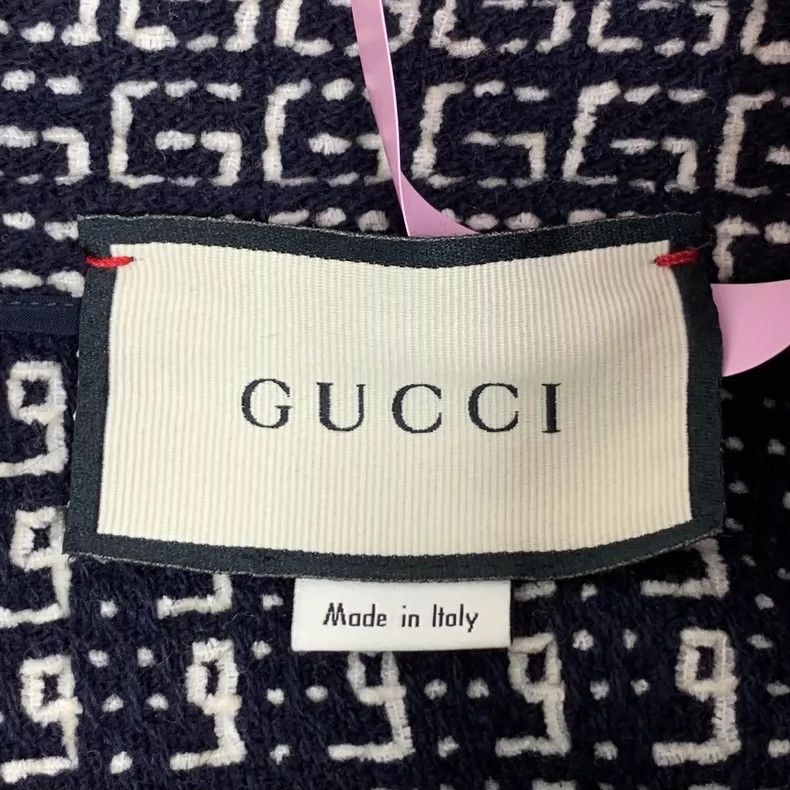 Gucci Gucci Black tip-patterned jacquard full-print wool skirt 25 Size 27" / US 4 / IT 40 - 5 Thumbnail