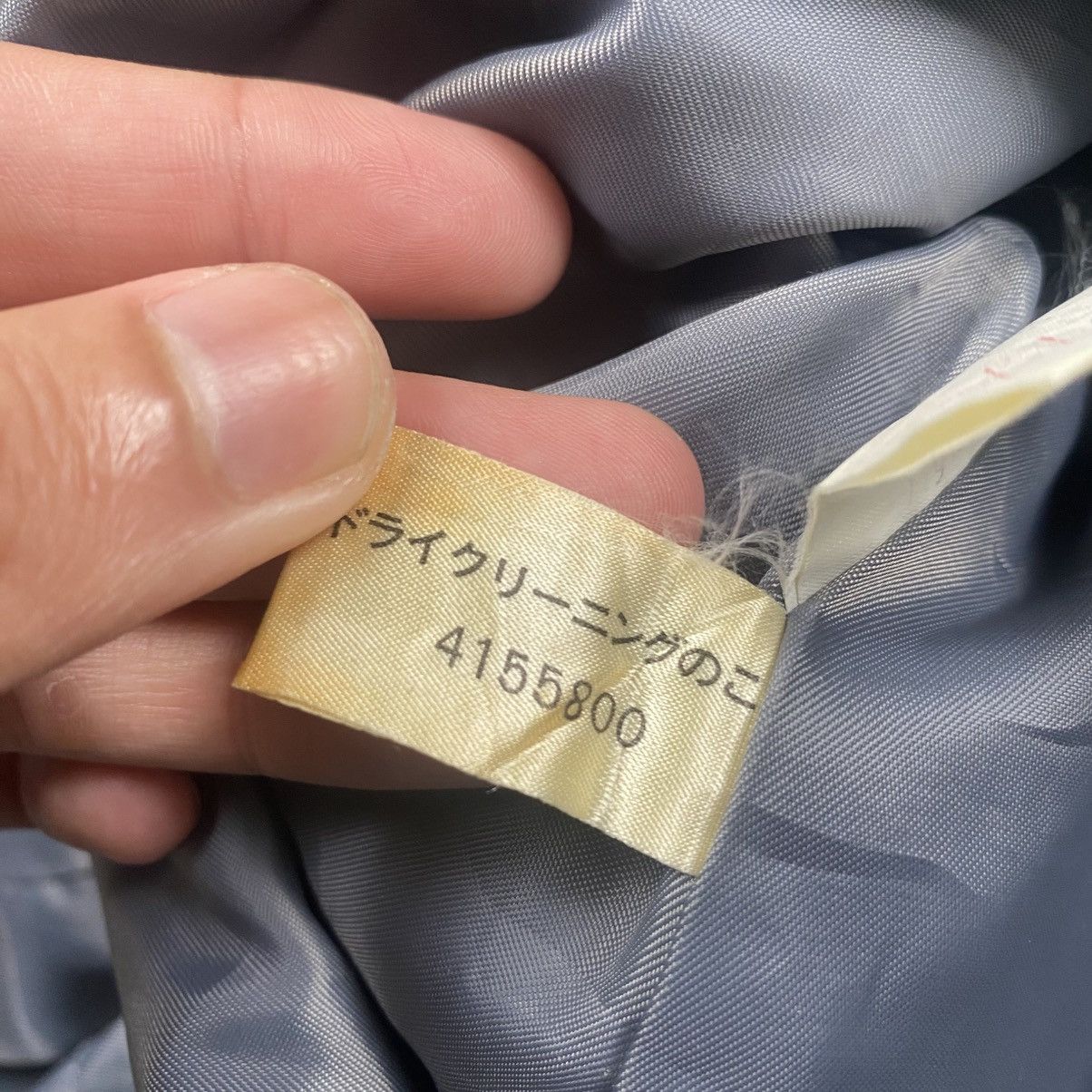 Sanyo Vintage 90s Sanyo Blue Flag Wool Blend Light Trench Coat Size US M / EU 48-50 / 2 - 8 Thumbnail