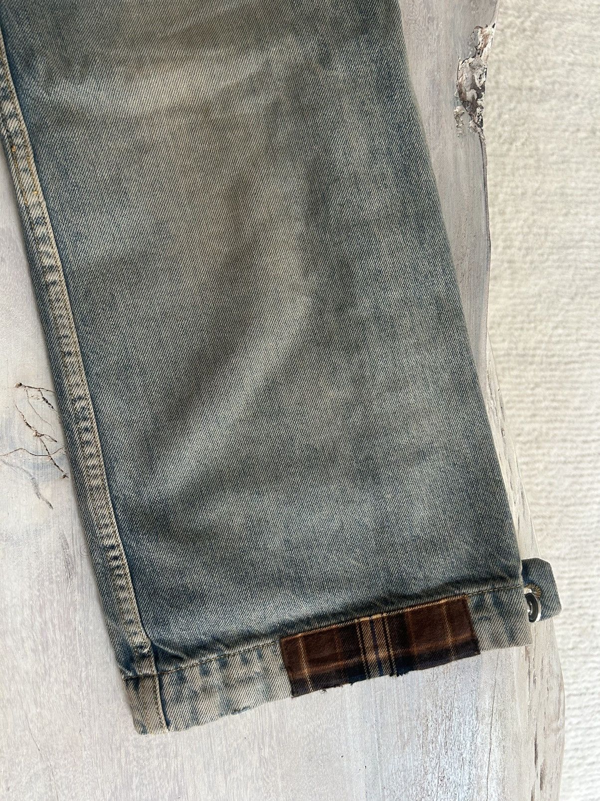 Amiri AMIRI Clay Indigo Plaid Carpenter Jeans SIZE 34 Size US 34 / EU 50 - 14 Thumbnail