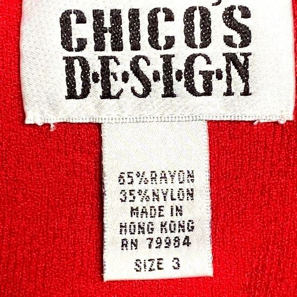 Chicos Chicos Design Vintage Apple Red Tank Top Round Scoop Necklin Size XL / US 12-14 / IT 48-50 - 5 Thumbnail