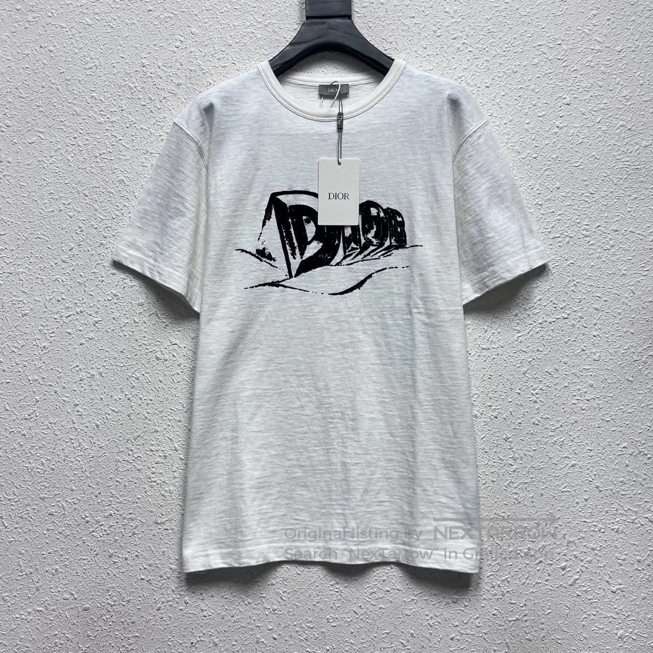 dior plush logo short sleeve t.