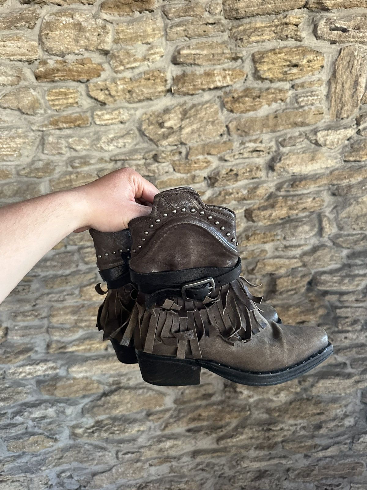 A.S.98 A.S.98 Vintage Avant Garde Leather Ankle Boots Western Japan Size US 7 / EU 40 - 3 Thumbnail
