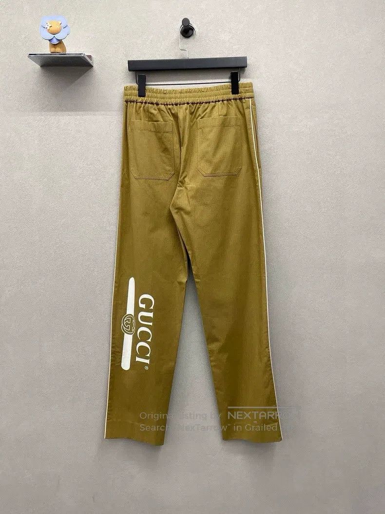 Gucci Gucci Logo letter brown trousers Size US 30 / EU 46 - 1 Thumbnail