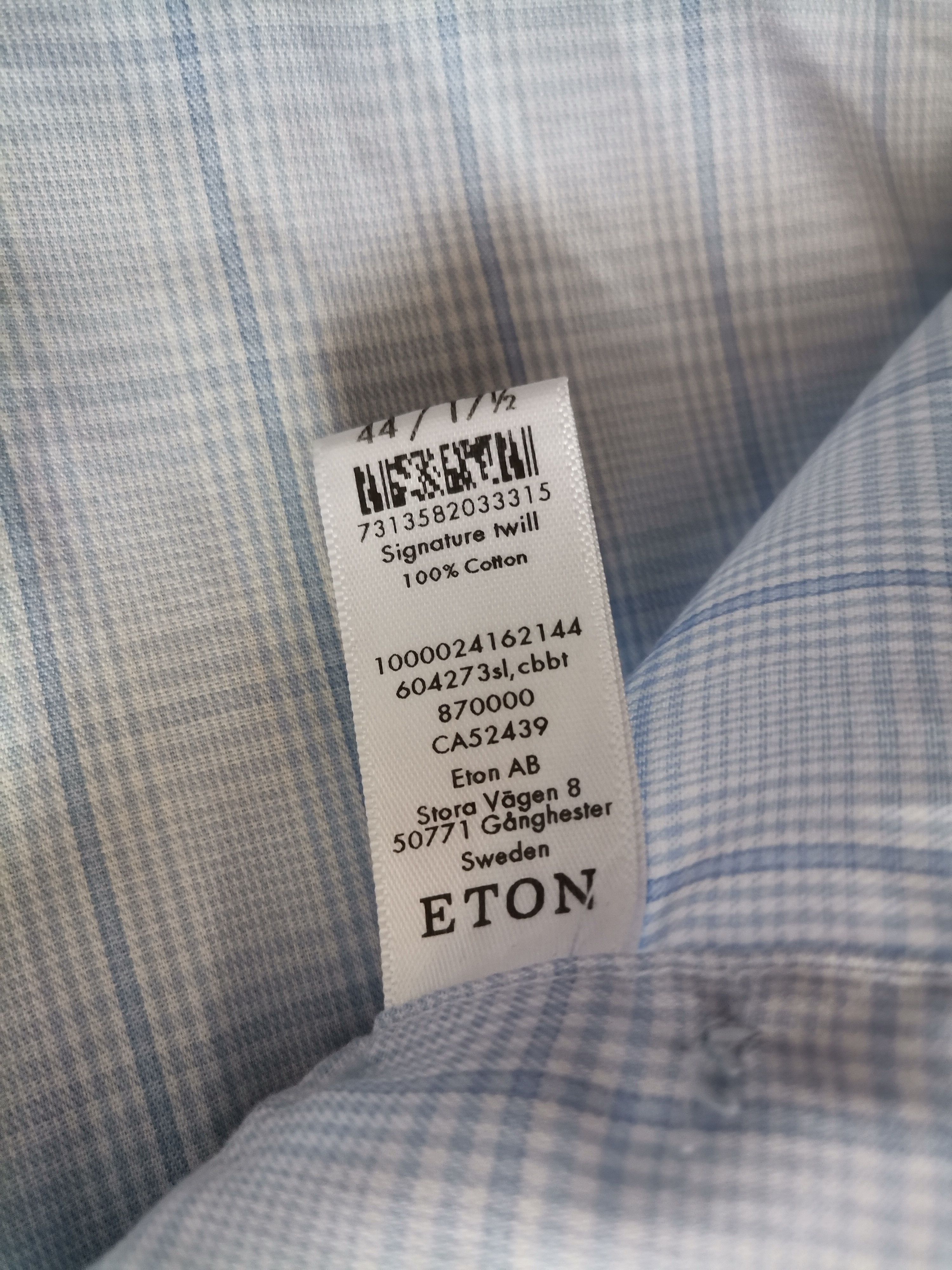Eton Eton Checkered Shirt Size US XL / EU 56 / 4 - 3 Thumbnail