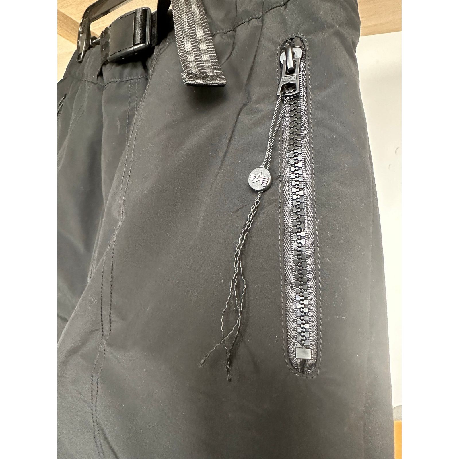 Alpha Industries Alpha Industries Black Cargo Pant Fatigue Mod Baggy - Size S Size US 27 - 23 Thumbnail