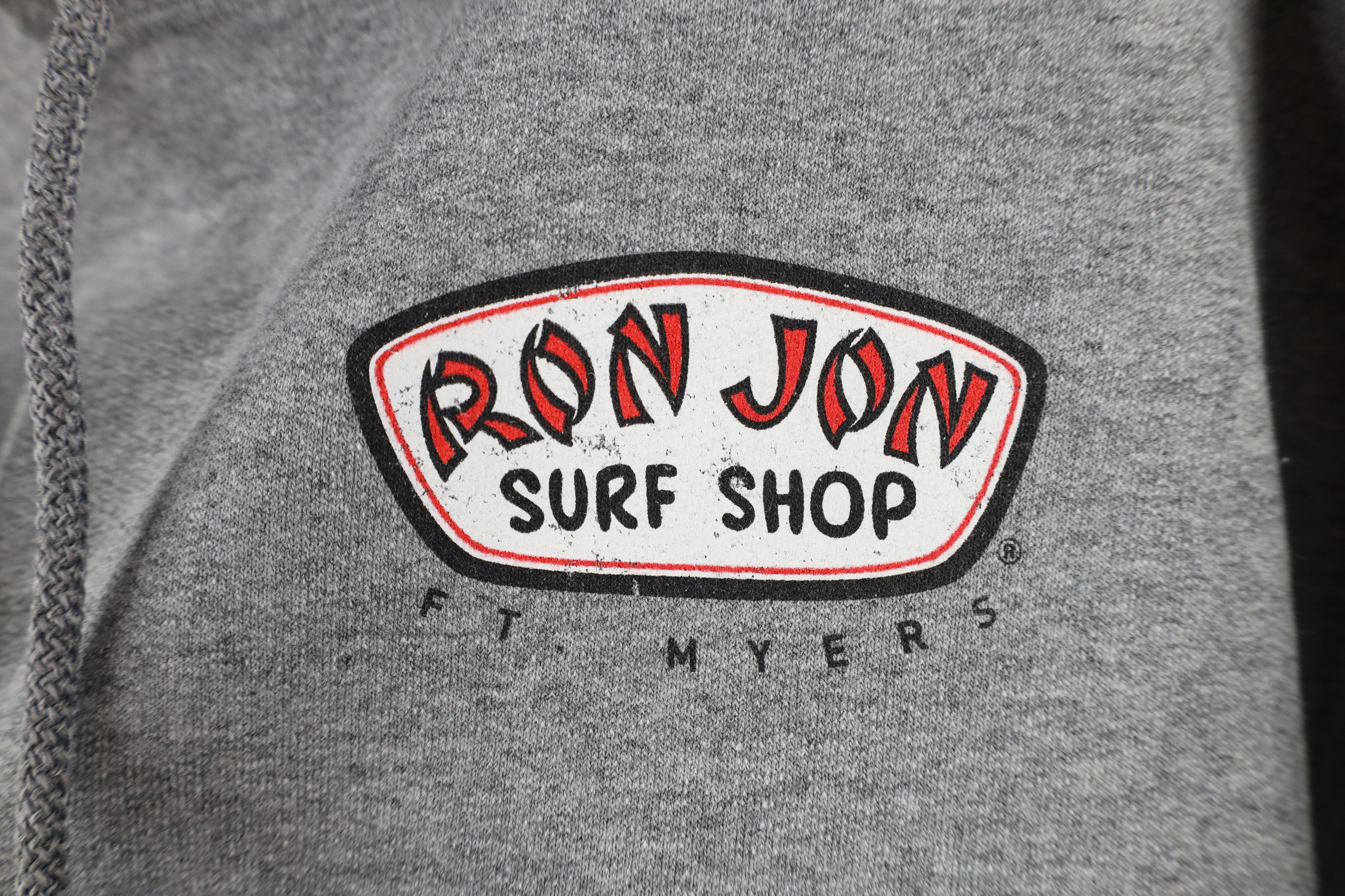 Vintage Vintage Ron Jon Surf Shop Surfing Hoodie Sweatshirt Gray Size US M / EU 48-50 / 2 - 4 Thumbnail